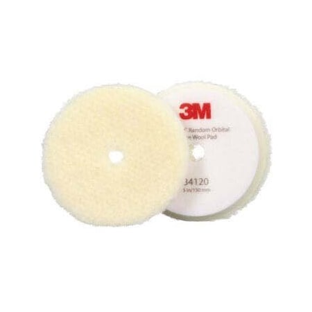 3M 3M Perfect-It Random Orbital Wool Compounding Pad 34120, 6PK 7100276851